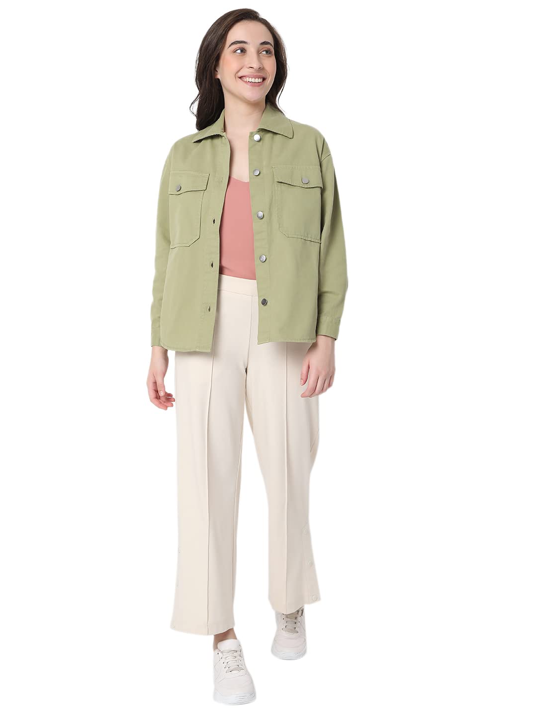 Women's Cotton Regular Fit Jacket - Image 4