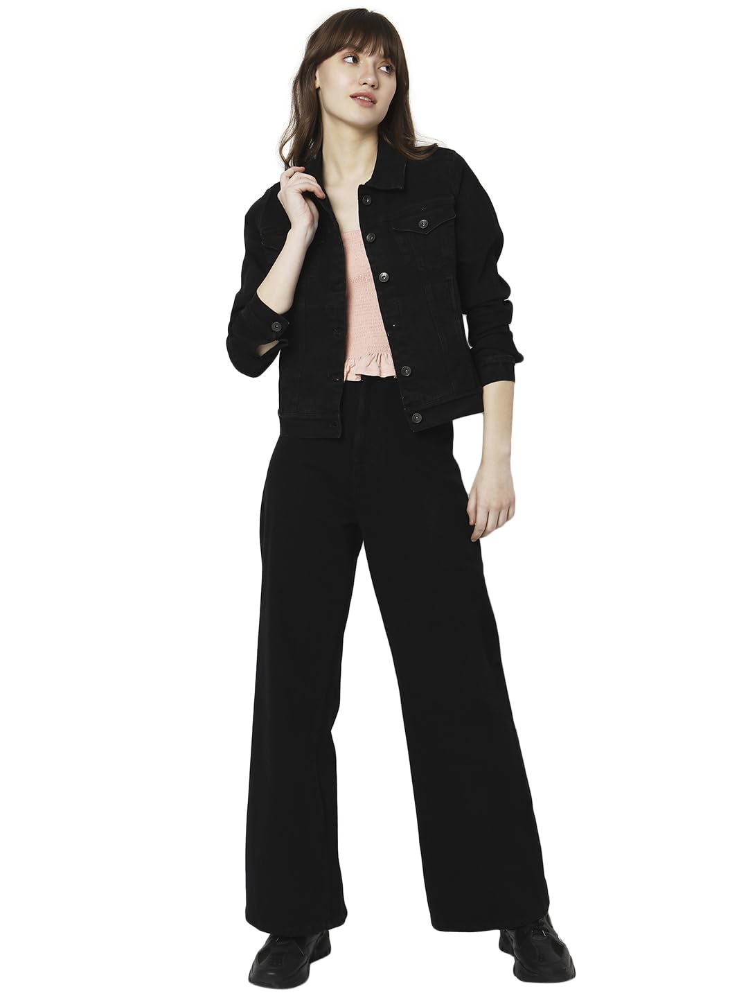 Women's Cotton Blend Regular Fit Jacket - Image 5