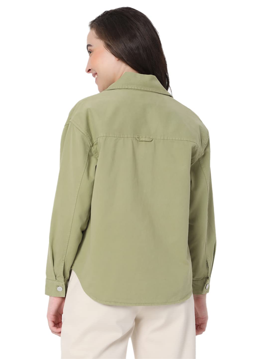 Women's Cotton Regular Fit Jacket - Image 3