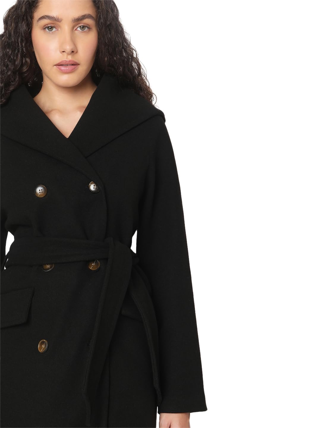 Polyester Women's Standard Length A-Line Coat - Image 6