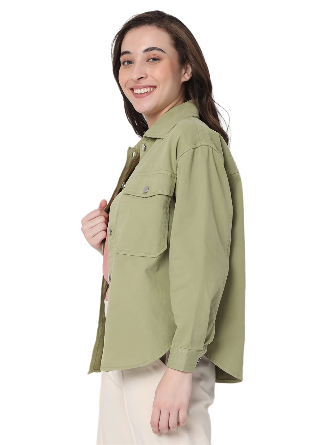 Women's Cotton Regular Fit Jacket - Image 2