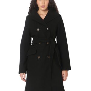 Polyester Women's Standard Length A-Line Coat