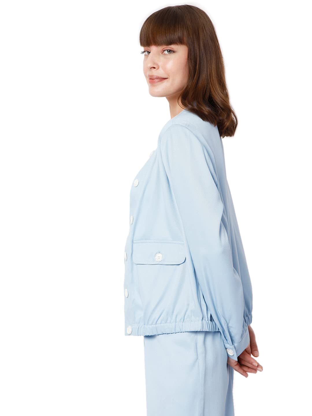 Women's Viscose Blend Regular Fit Jacket - Image 3