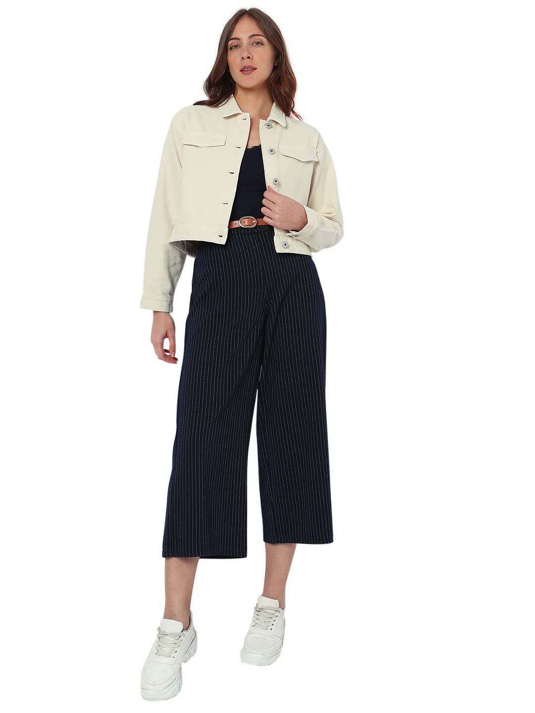 Denim Cotton Regular Fit Women's Jacket - Image 5