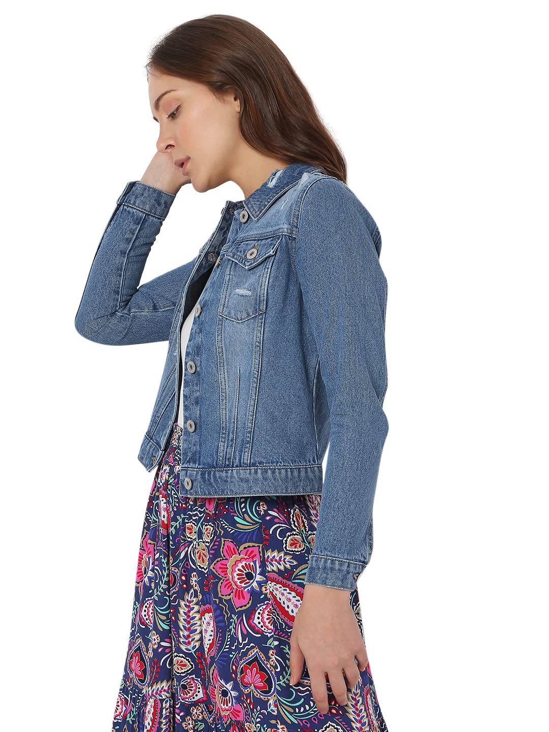 Women's Cotton Stylised Jacket - Image 3