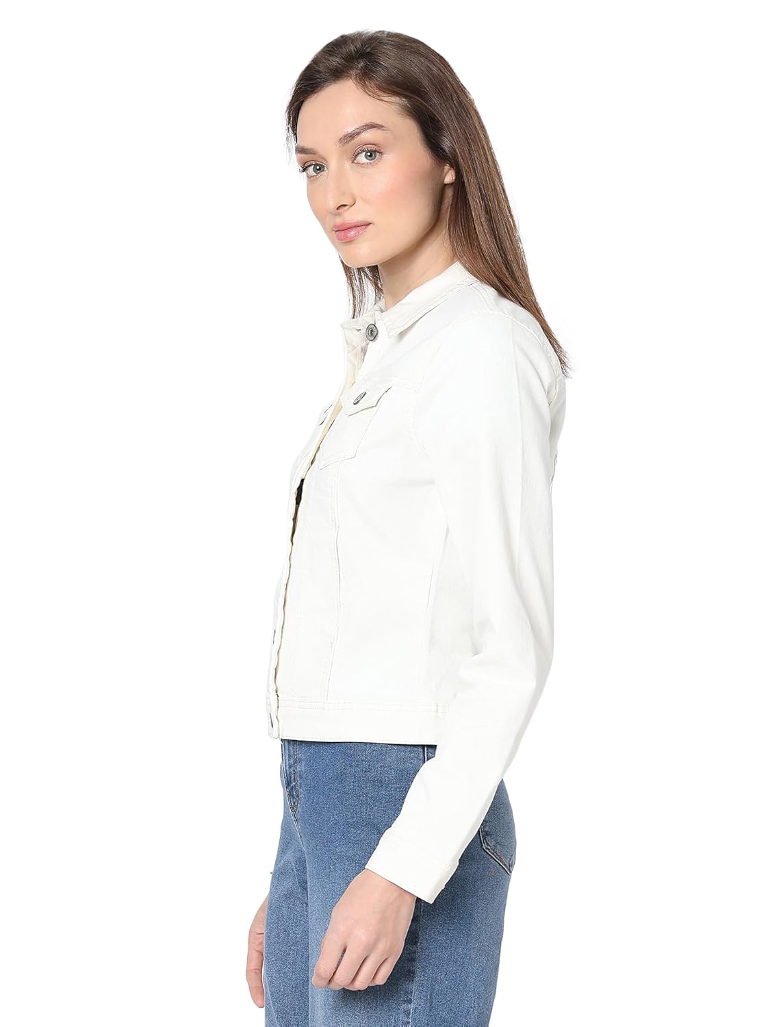 Women's Cotton Blend Standard Length Jacket - Image 3