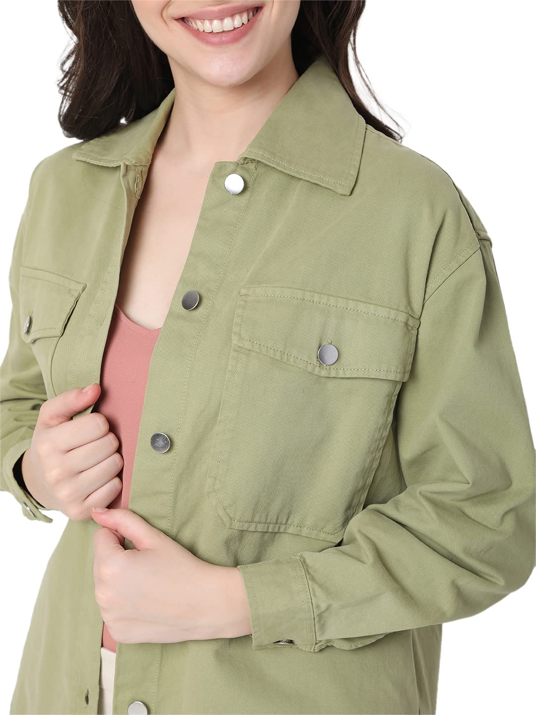 Women's Cotton Regular Fit Jacket - Image 5