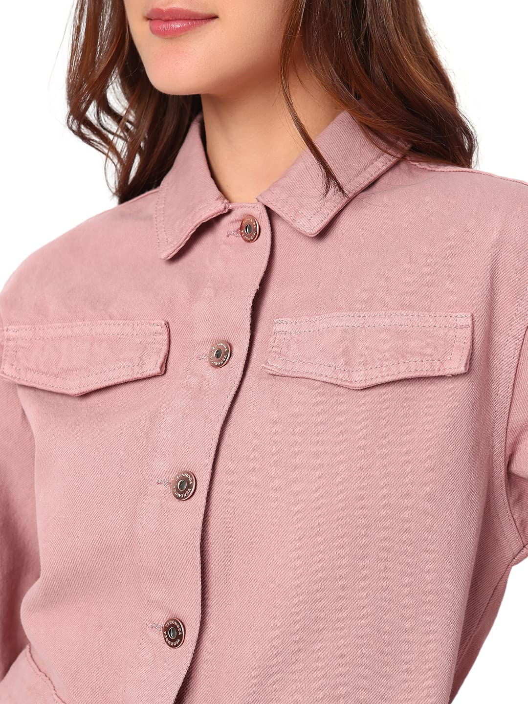 Denim Cotton Regular Fit Women's Jacket - Image 6