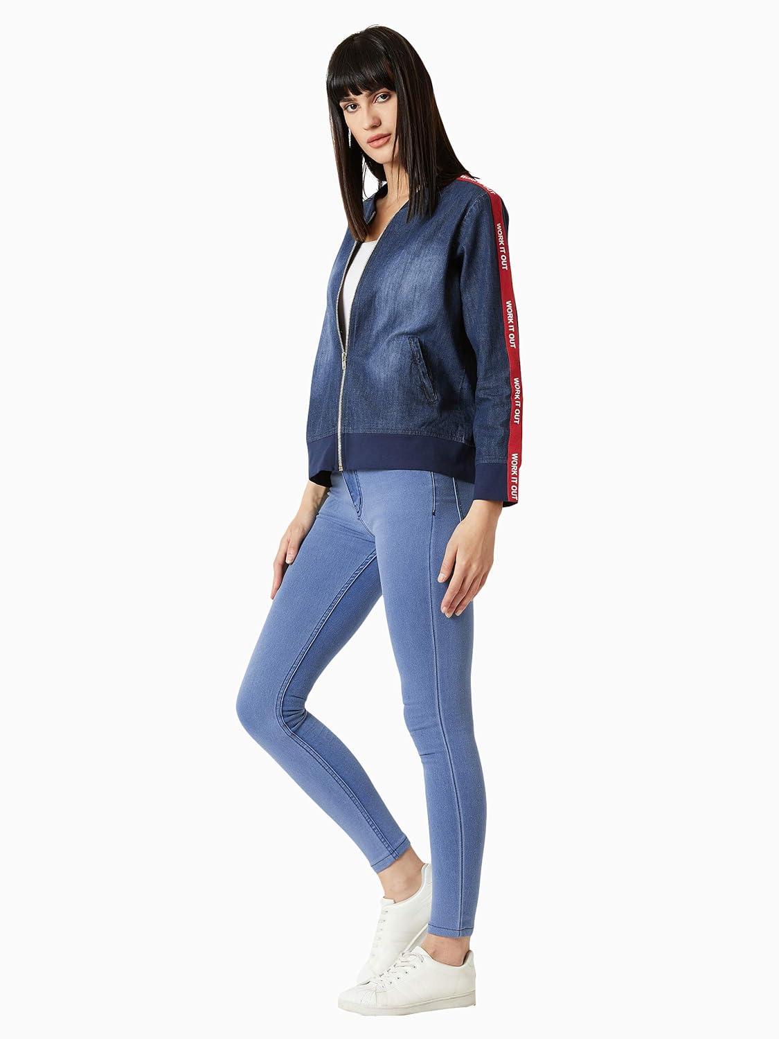 Women's Denim Regular Fit Jacket - Image 2