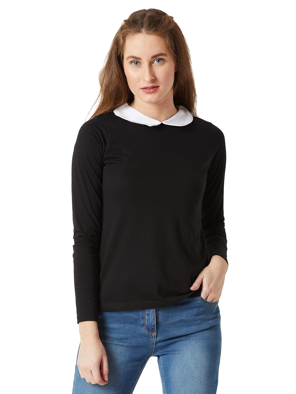 Women's Cotton Full Sleeve Collared Regular Fit Top - Image 8