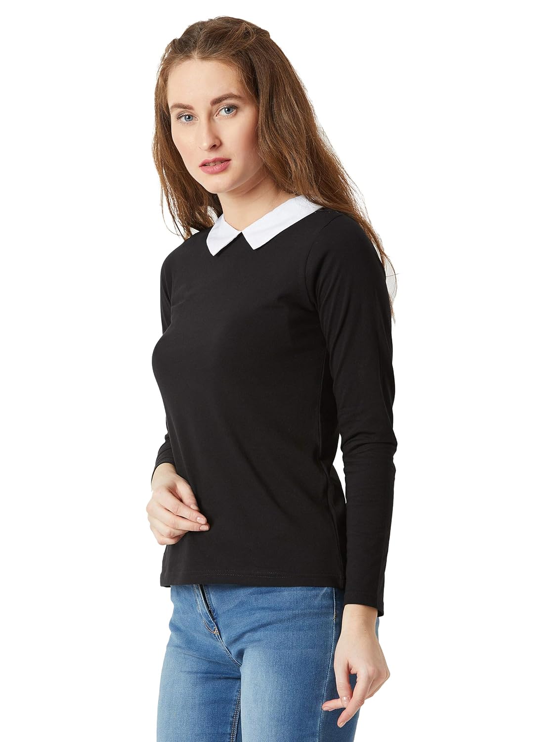 Women's Cotton Full Sleeve Collared Regular Fit Top - Image 10