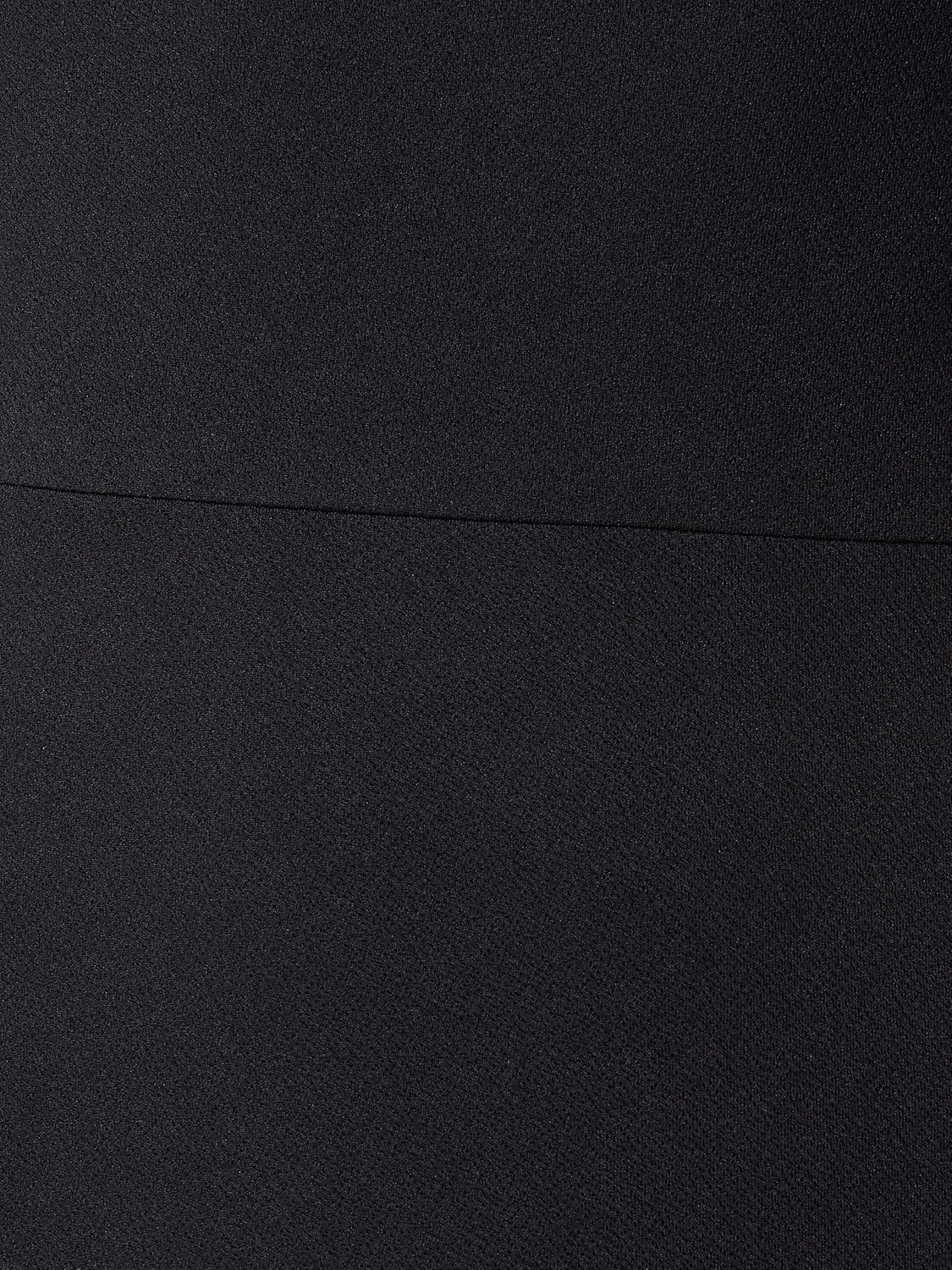 Women's Designer Crepe One-Shoulder Sleeveless Solid Side Slit Maxi Dress with Zip Closure - Image 13