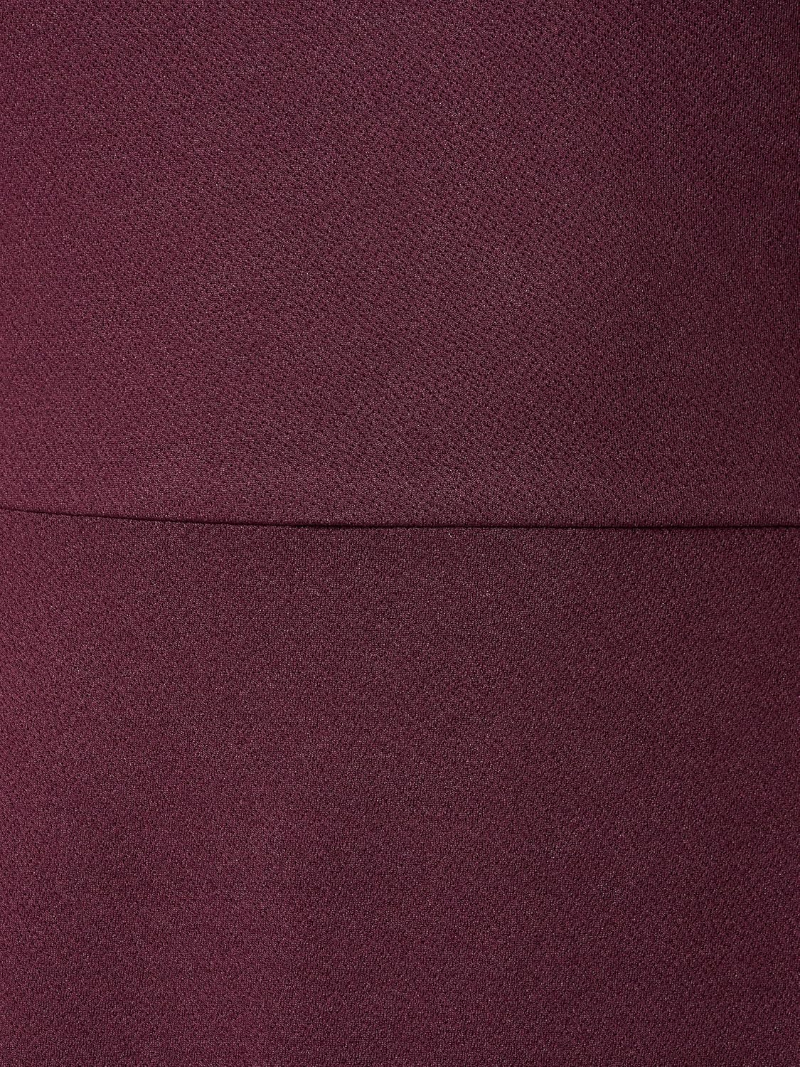 Women's Designer Crepe One-Shoulder Sleeveless Solid Side Slit Maxi Dress with Zip Closure - Image 6