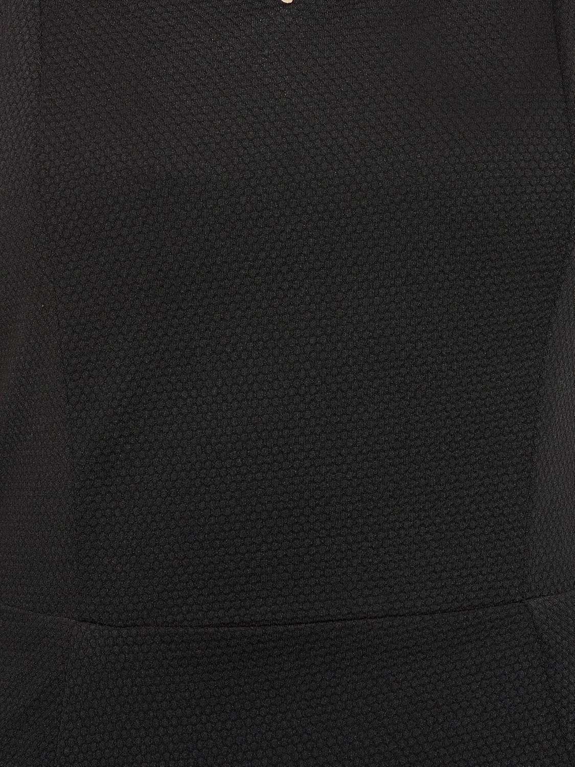 Women' s Black Solid Sleeveless Square Neck Mini Bodycon Dress - Image 11