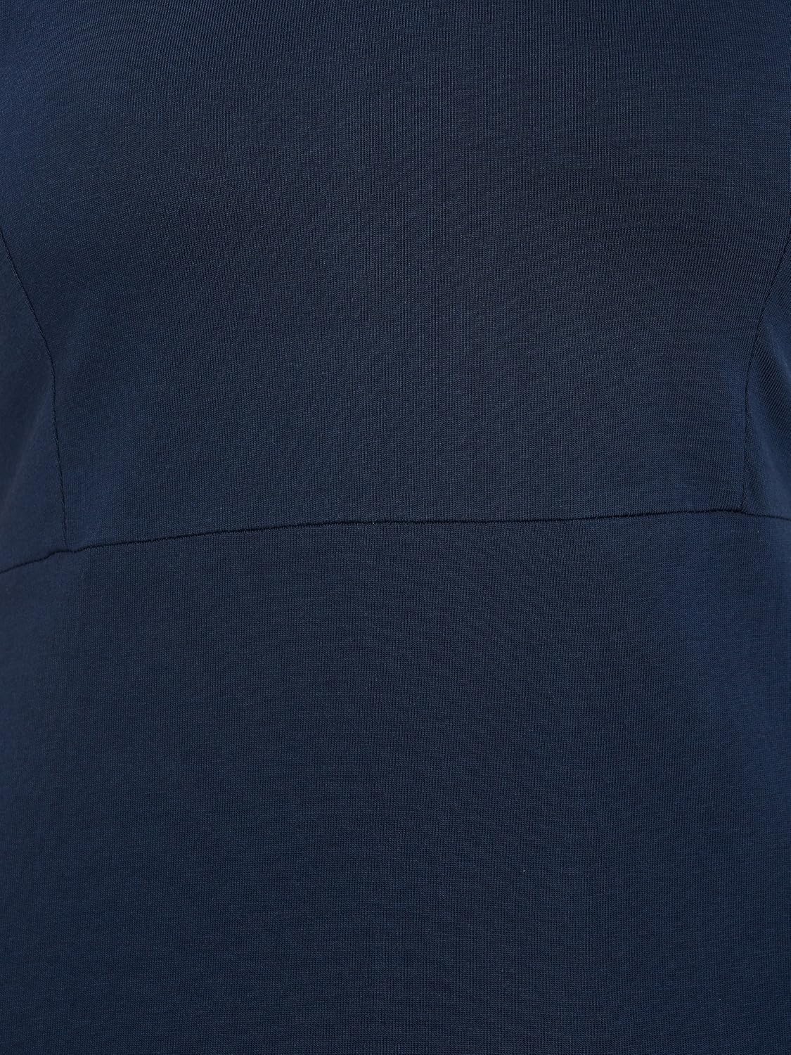 Women's Maroon Round Neck Sleeveless Cut-Out Front Slit Slim Fit Bodycon Maxi Dress - Image 12