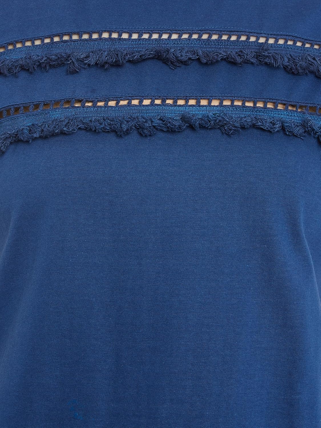 Women's Yellow Short Sleeve Round Neck Solid Lace Panelled Top - Image 23