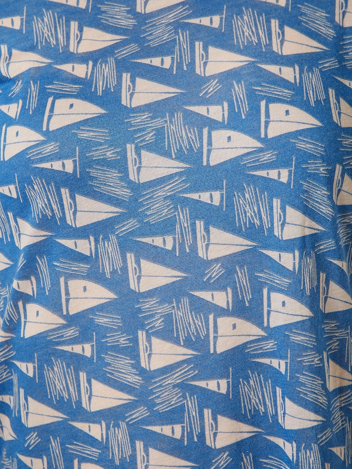 Women's Multicolor One-Shoulder Short Sleeve Nautical Shoulder Straps Regular Top - Image 6